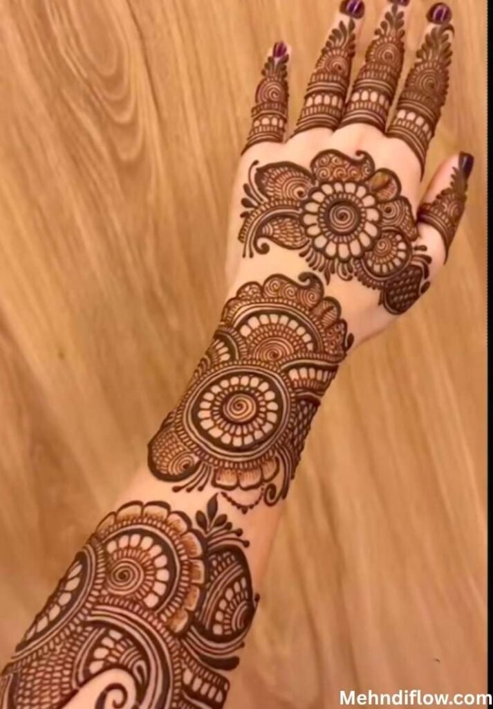 Arabic Bangle Mehndi Design - Engagement Bangle Mehndi Design