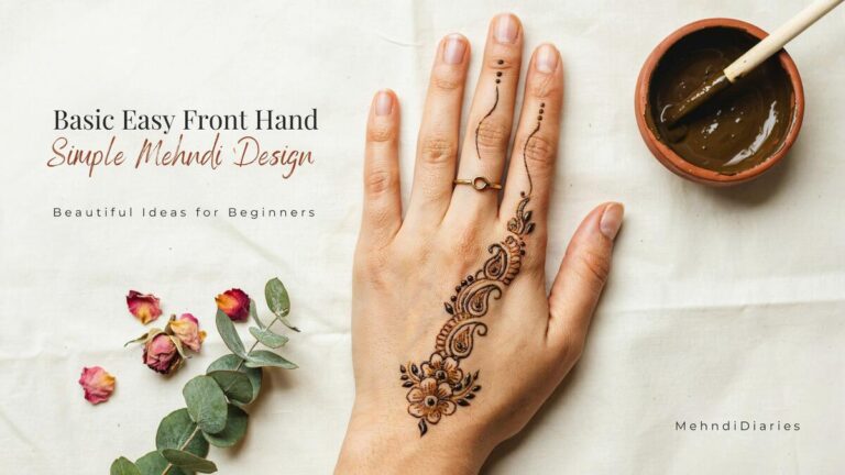 Basic Easy Front Hand Simple Mehndi Design Beautiful Ideas for Beginners - Basic Easy Front Hand Simple Mehndi