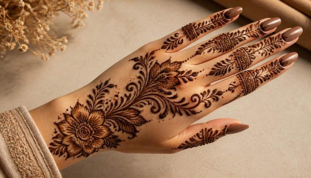 Best Front Hand Arabic Mehndi Design Ideas