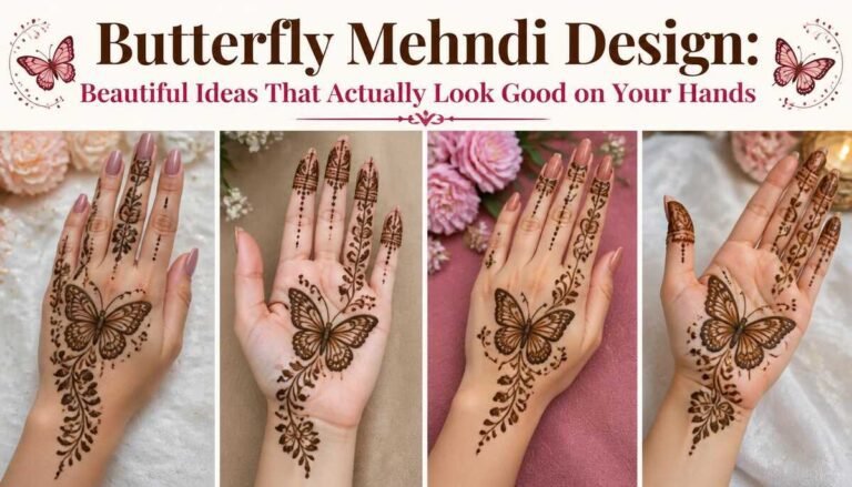 Butterfly Mehndi Design Beautiful Ideas That Actually Look Good on Your Hands-Butterfly Mehndi Design