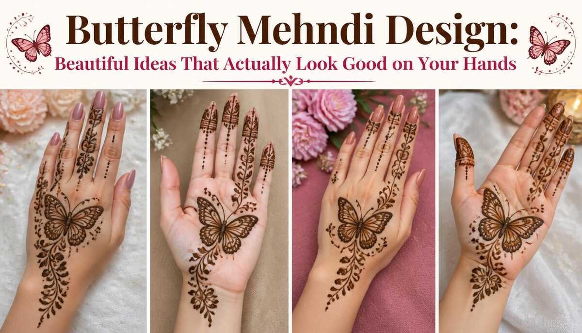 Butterfly Mehndi Design Beautiful Ideas That Actually Look Good on Your Hands-Butterfly Mehndi Design