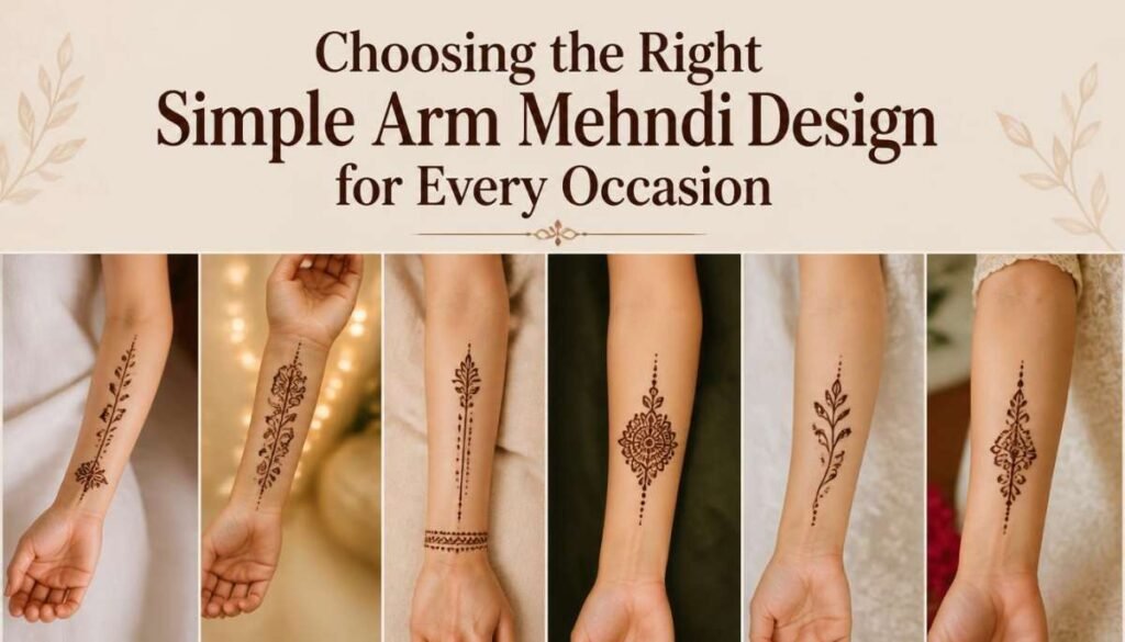 Choosing the Right Simple Arm Mehndi Design for Every Occasion