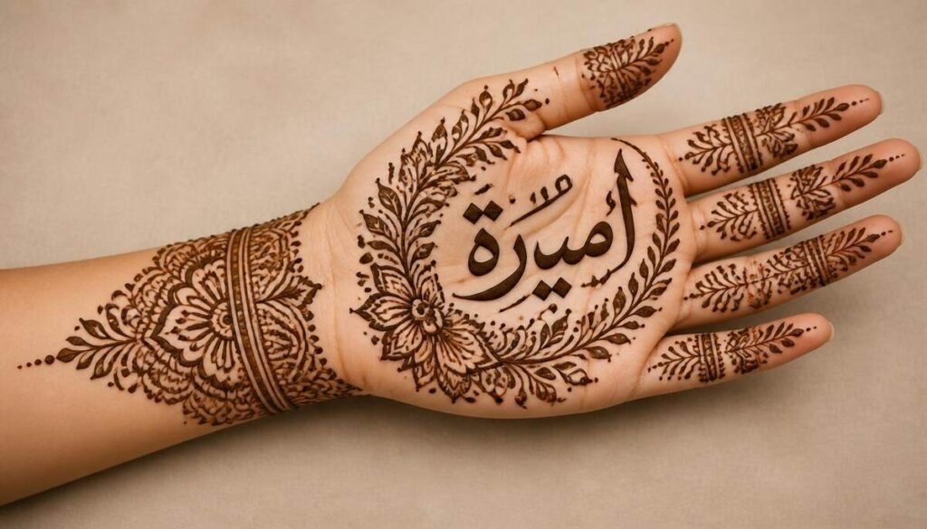 Essential Elements of a Beautiful Front Hand Arabic Mehndi Design