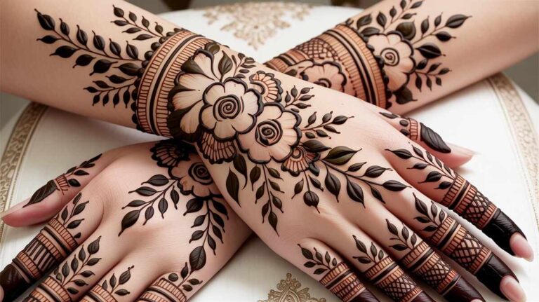 Flower Mehndi Design 2026 Beautiful Floral Patterns for Every Hand - Flower Mehndi Design