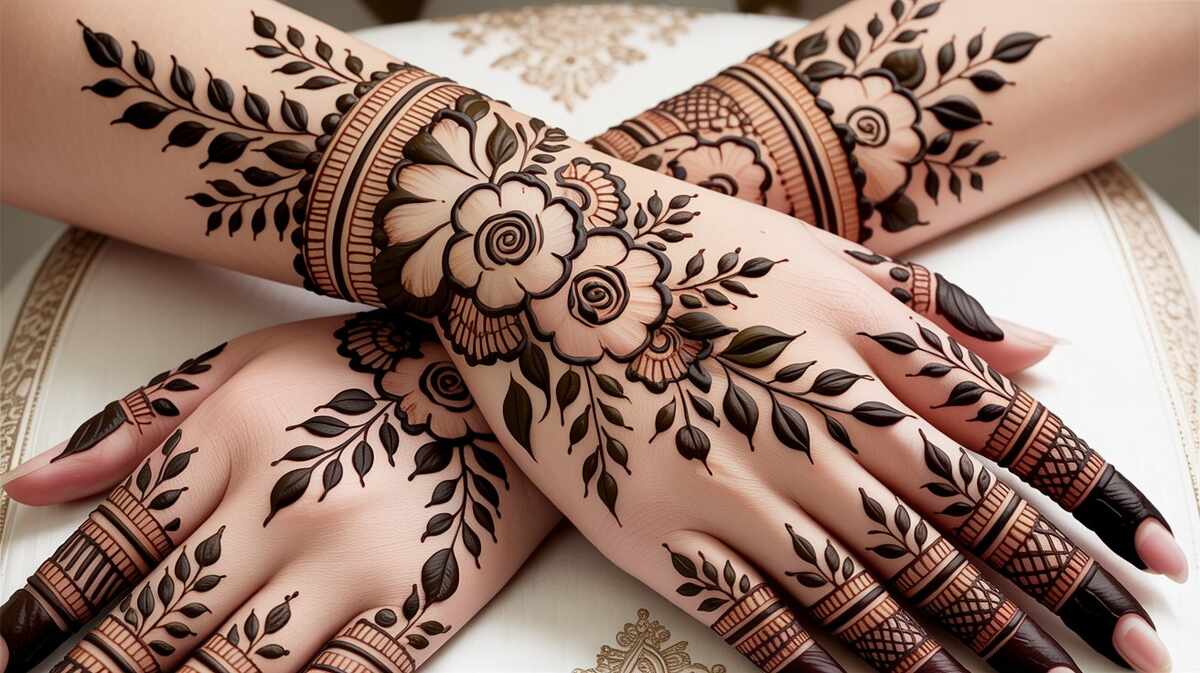 Flower Mehndi Design 2026 Beautiful Floral Patterns for Every Hand - Flower Mehndi Design