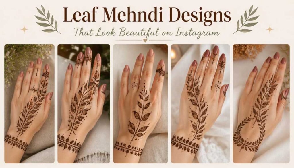 Leaf Mehndi Designs That Look Beautiful on Instagram