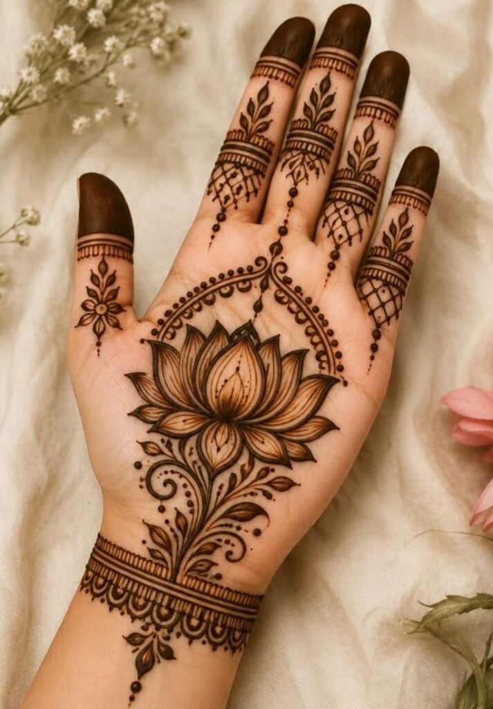 Lotus Henna Design