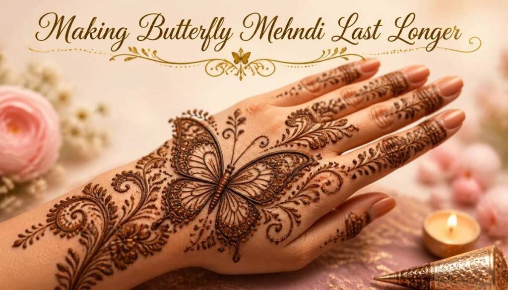 Making Butterfly Mehndi Last Longer