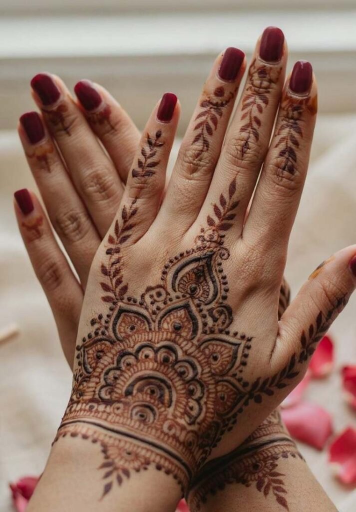 Portrait Mehndi Design