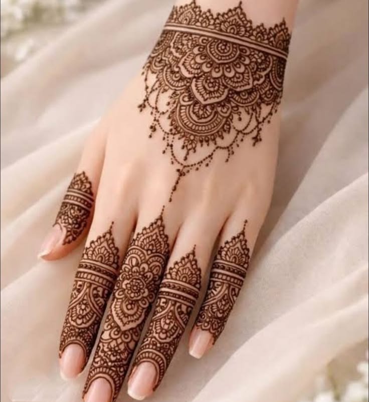  - Instagram Stylish Back Hand Mehndi Designs
