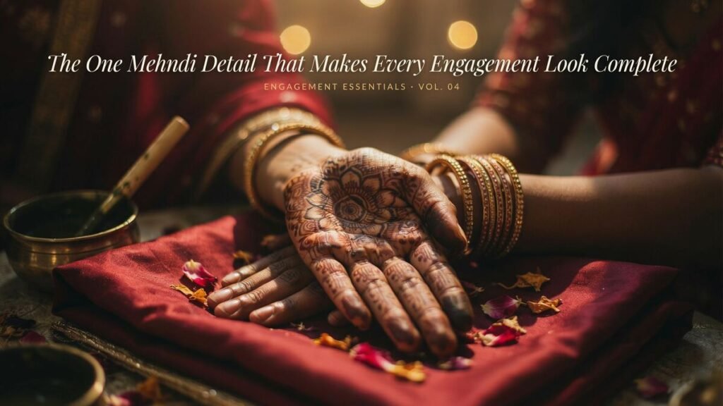 The One Mehndi Detail That Makes Every Engagement Look Complete - Engagement Bangle Mehndi Design