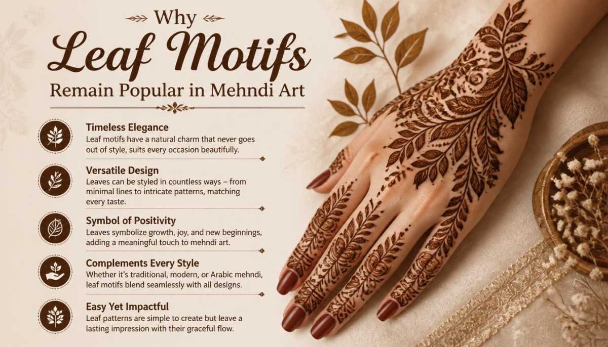 Unique Leaf Mehndi Design Ideas 2026 Elegant Nature-Inspired Patterns for Every Occasion - Unique Leaf Mehndi Design Ideas