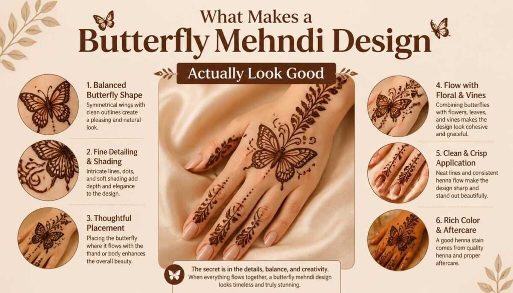 What Makes a Butterfly Mehndi Design Actually Look Good