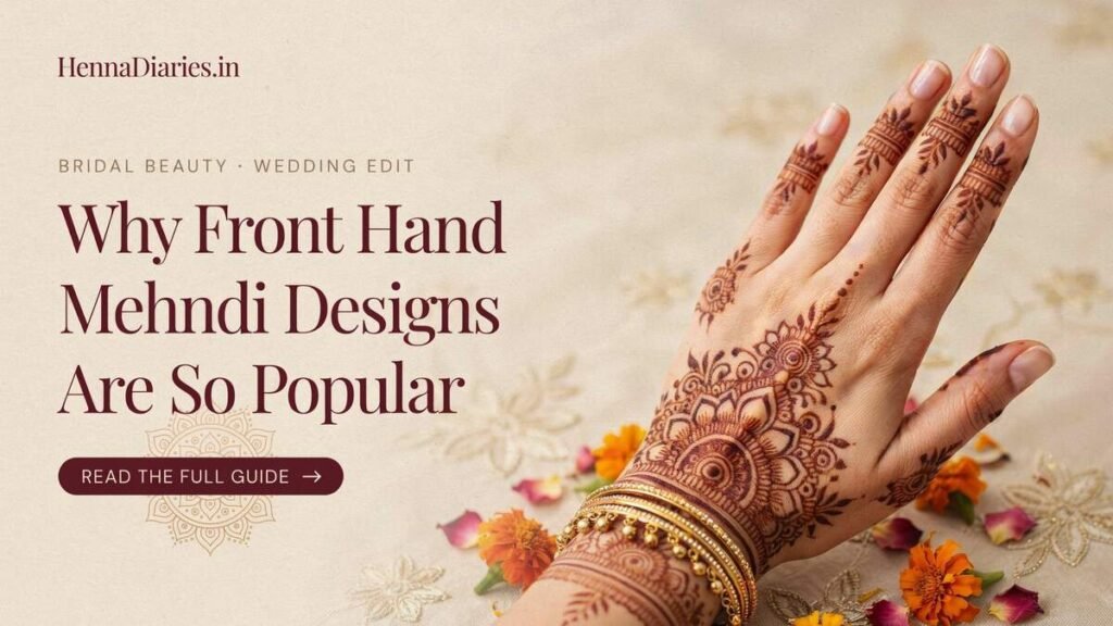 Beautiful Front Hand Henna Design for Women