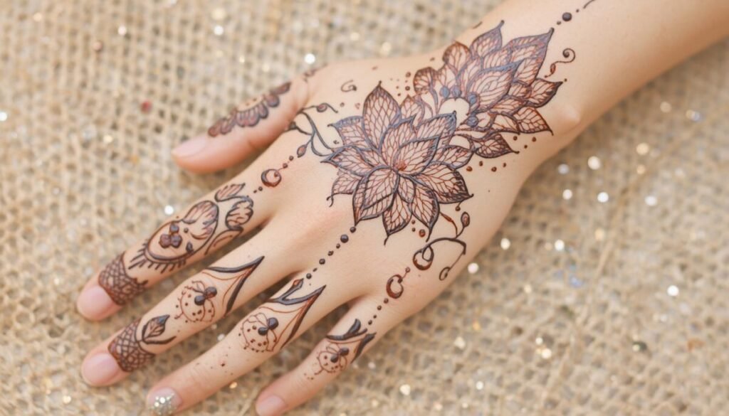 Aesthetic Lotus Mehndi Design  The Minimal Trend Taking Over