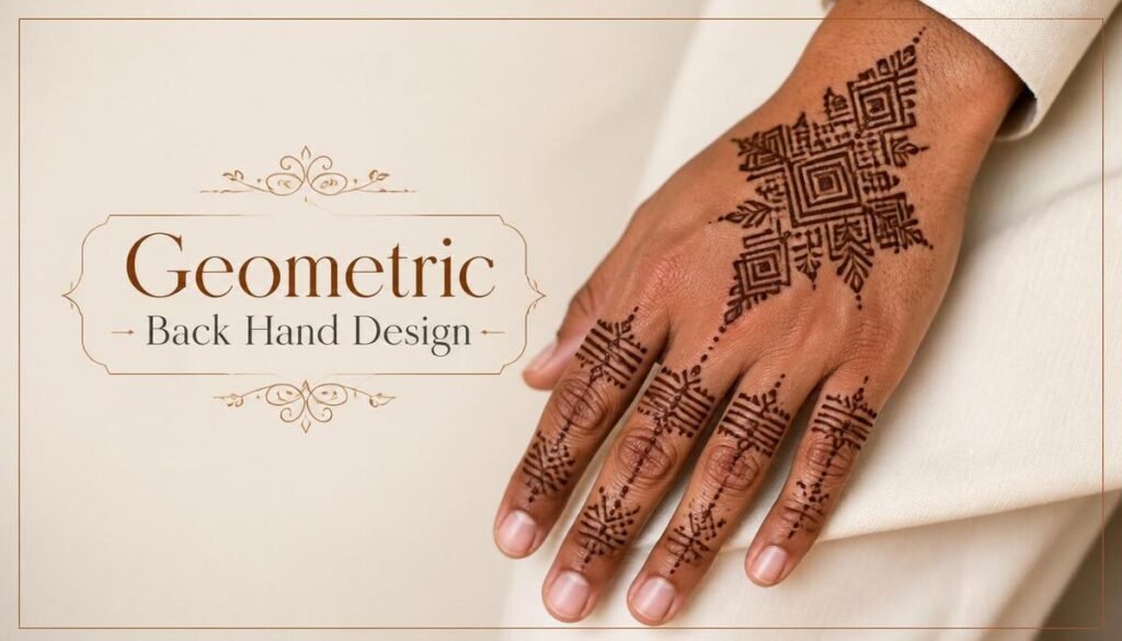 Geometric Back Hand Design