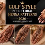 Gulf Style Bold Floral Henna Patterns