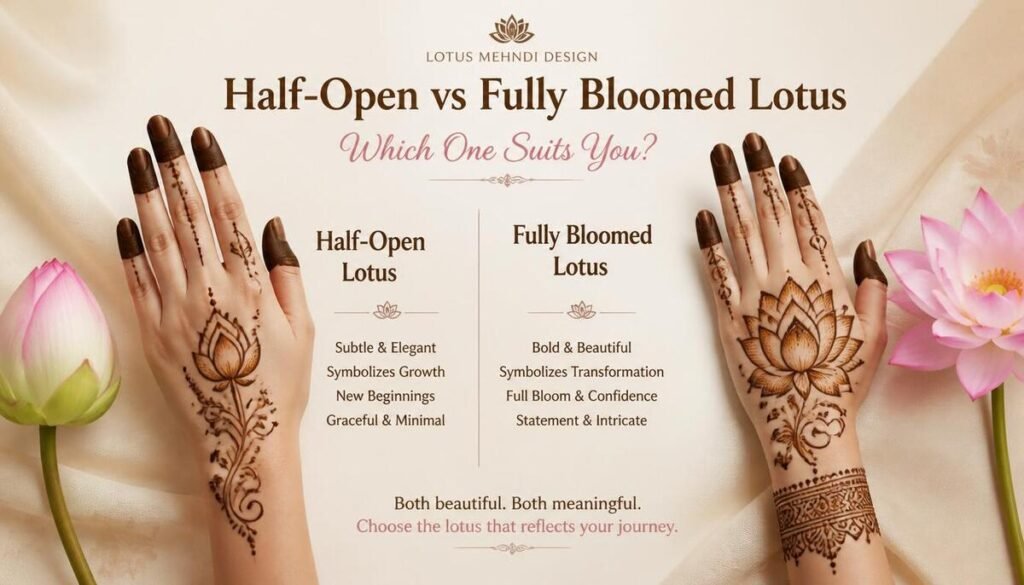 Half-Open vs Fully Bloomed Lotus Which One Suits You
