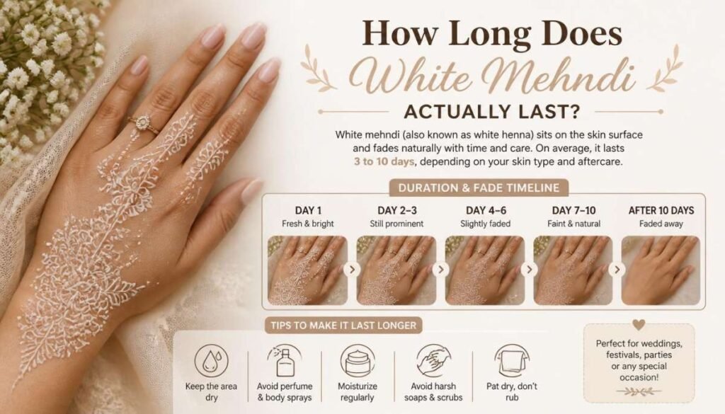 How Long Does White Mehndi Actually Last