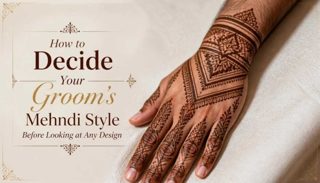 How to Decide Your Groom's Mehndi Style  Before Looking at Any Design
