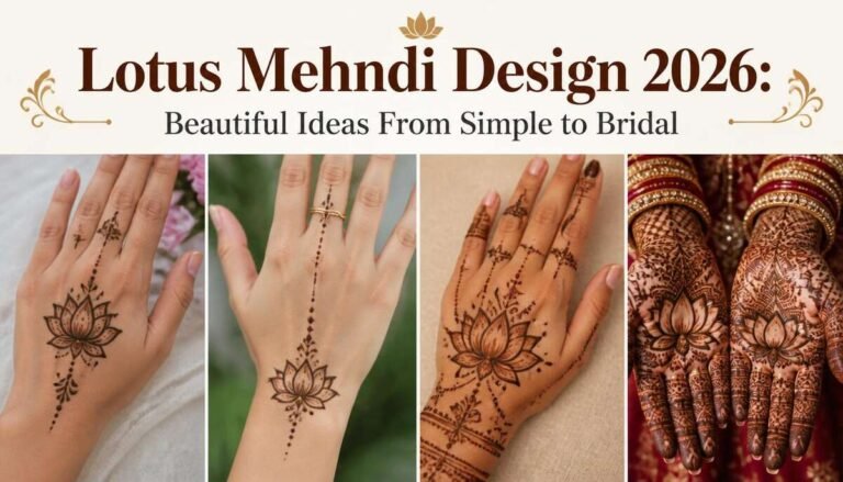Lotus Mehndi Design 2026 Beautiful Ideas From Simple to Bridal-Lotus Mehndi Design