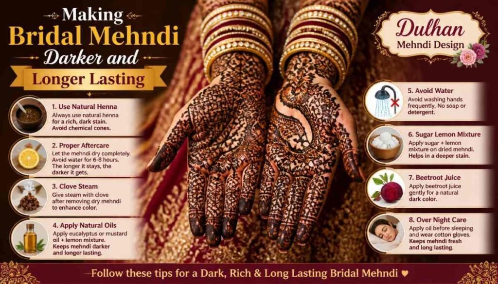 Making Bridal Mehndi Darker and Longer Lasting
