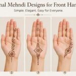 Minimal Mehndi Design for Front Hand