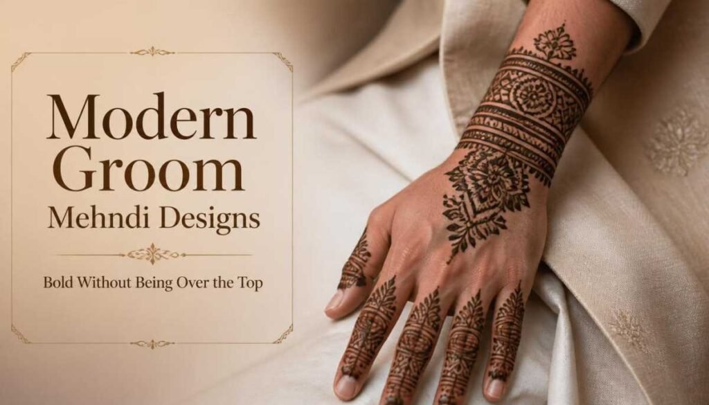 Modern Groom Mehndi Designs  Bold Without Being Over the Top