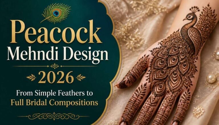 Peacock Mehndi Design 2026 From Simple Feathers to Full Bridal Compositions-Peacock Mehndi Design