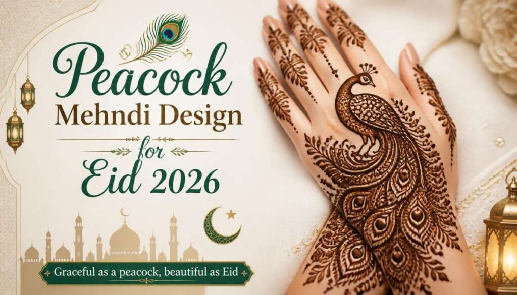 Peacock Mehndi for Eid 2026