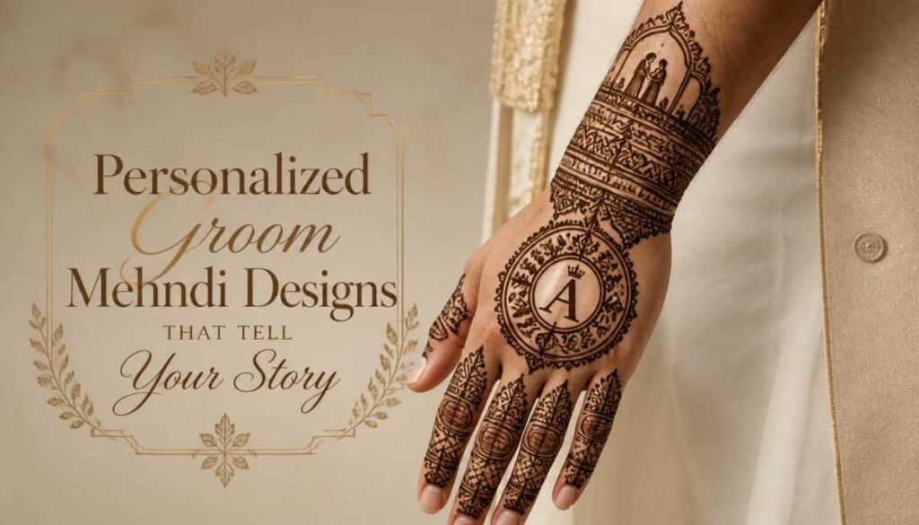Personalized Groom Mehndi  Designs That Tell Your Story