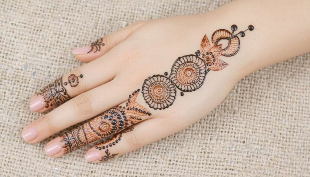 Single Feather on One Finger  Smallest Complete Design