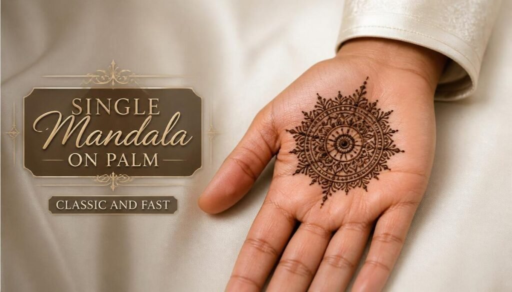Single Mandala on Palm Classic and Fast