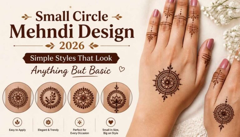 Small Circle Mehndi Design 2026 Simple Styles That Look Anything But Basic-Small Circle Mehndi Design