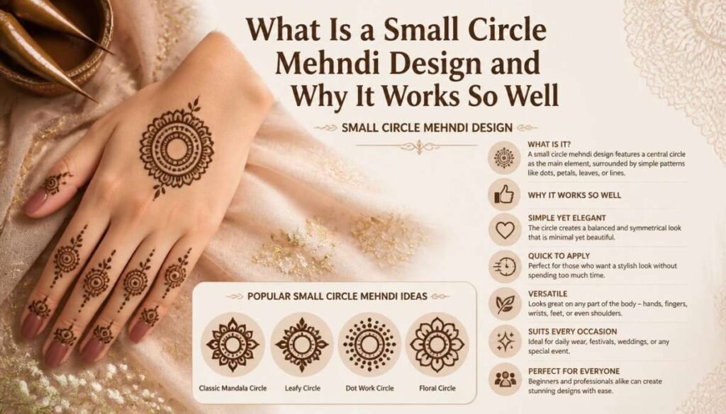 What Is a Small Circle Mehndi Design and Why It Works So Well-Small Circle Mehndi Design