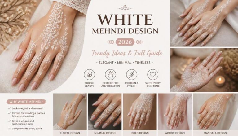 White Mehndi Design