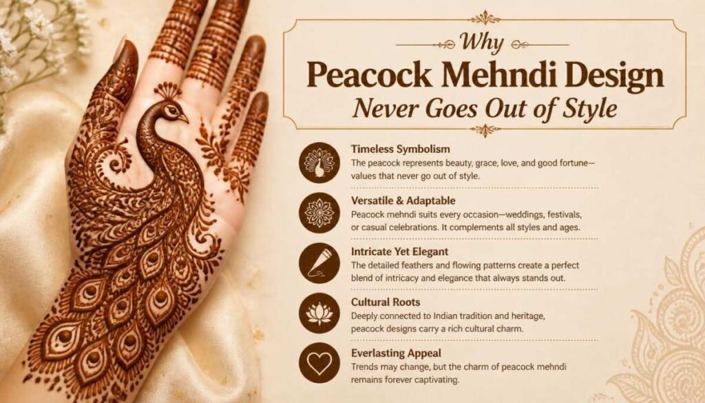 Why Peacock Mehndi Design Never Goes Out of Style