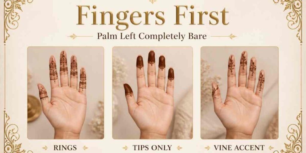 Only-Fingers Minimal Mehndi Design