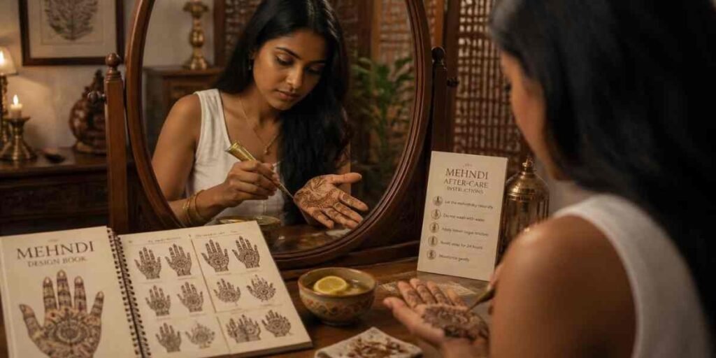 How to Apply Minimal Mehndi at Home Without Mistakes
