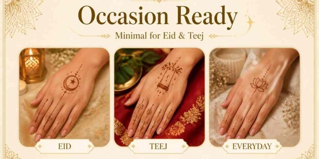 Minimal Mehndi Design for Eid, Teej & Other Occasions