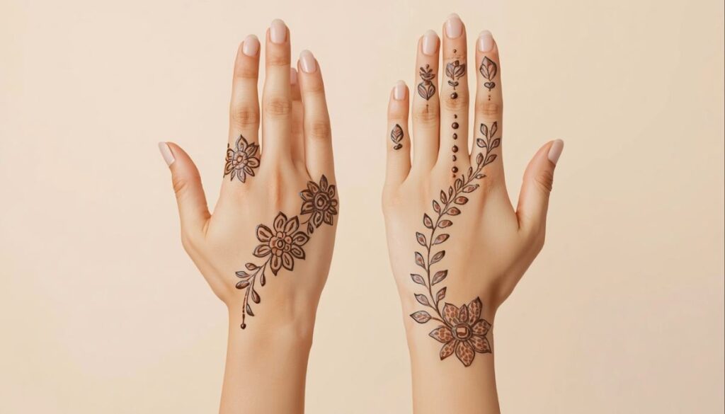  Easy beginner-friendly front hand mehndi designs

