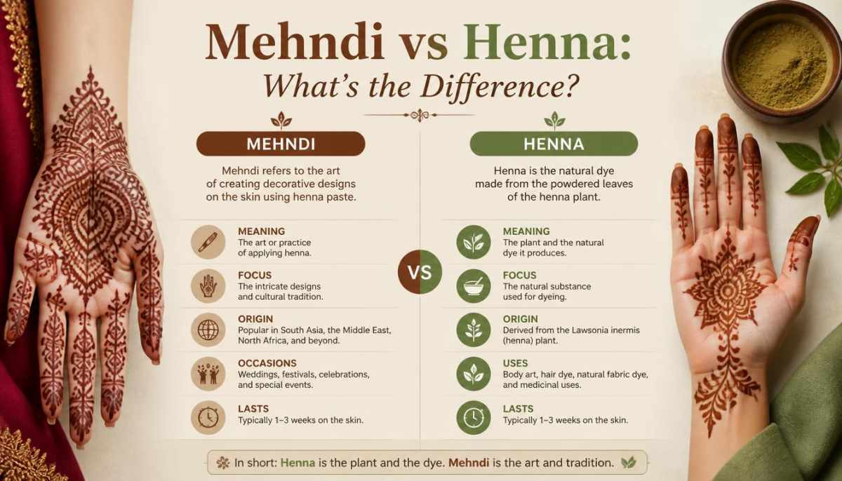 Mehndi vs Henna