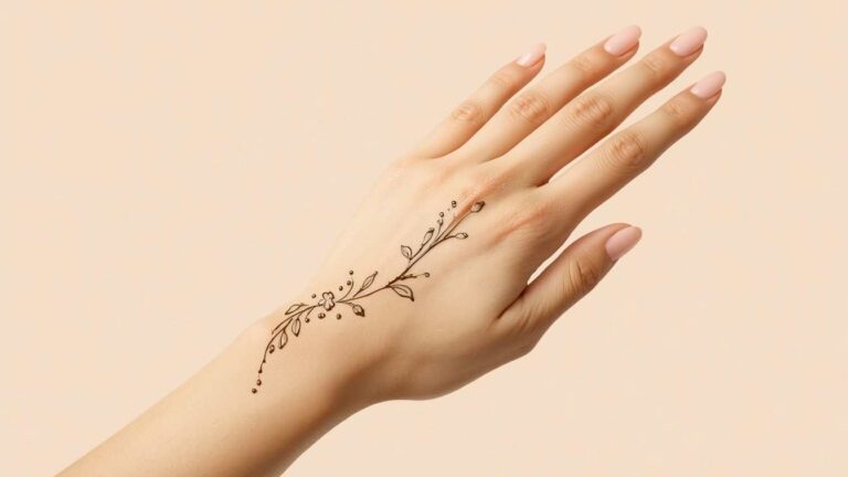 One Line Mehndi Designs